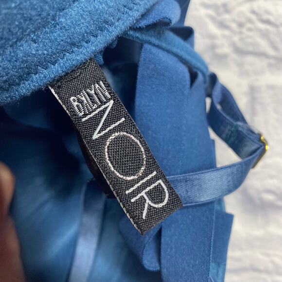 BKLYN Noir Cage Bra in Teal - Picture 5 of 6